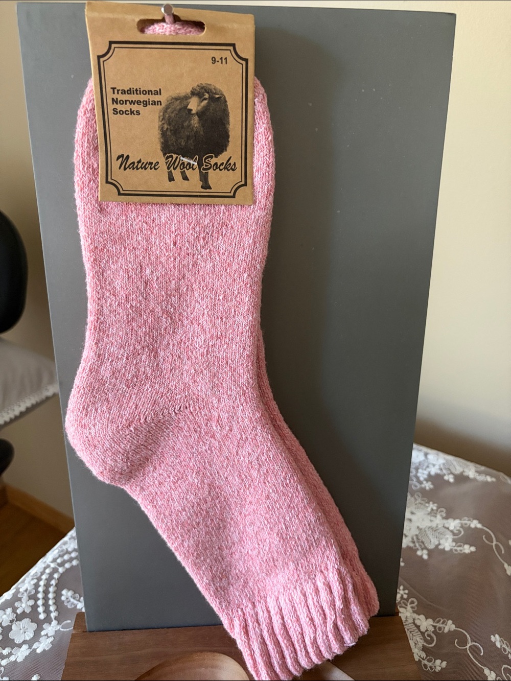 Alpaca Wool Pink Socks